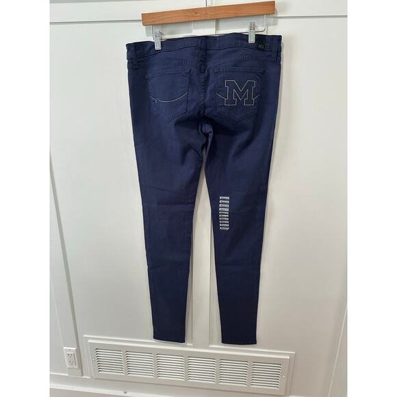 NWT OCJ University of Michigan Stitched Skinny Jeans Size 31 - Picture 2 of 6